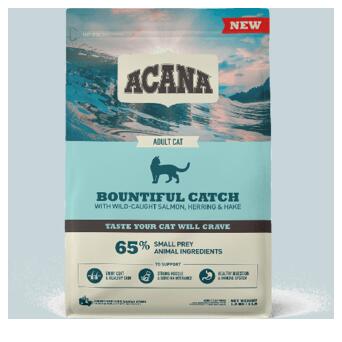 Сухий корм Acana Bountiful Catch для кішок лосось/оселедець Вага: 0.34 кг (7000700715344) (a71441p) фото №1