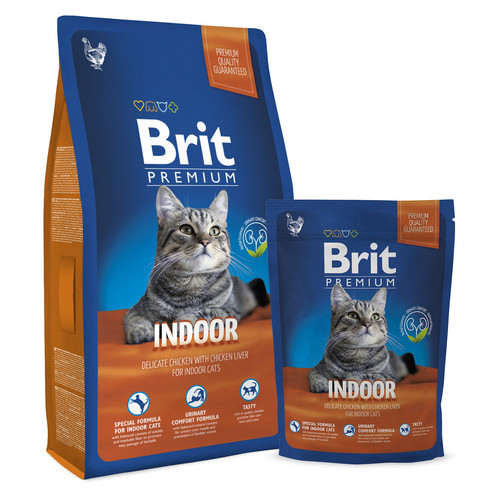 Корм Brit Premium Cat Indoor для кошек живущих в помещении 8 кг фото №1