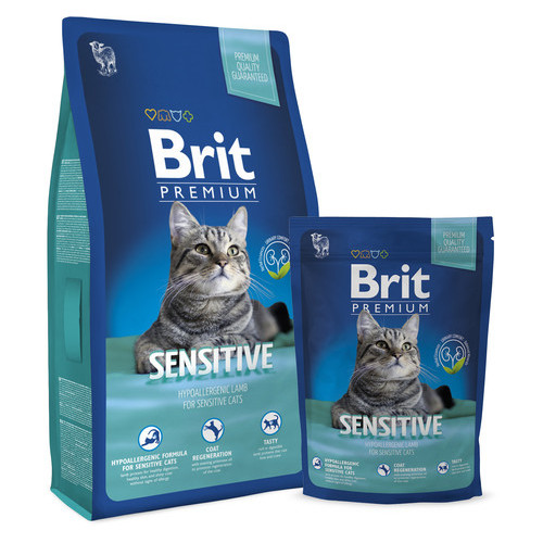 Корм Brit Premium Cat Sensitive для кошек с чувствительным пищеварением 8 кг фото №1