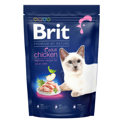 Сухий корм для котів Brit Premium Nature Cat Adult Chicken 1.5 кг (8595602553129) фото №1