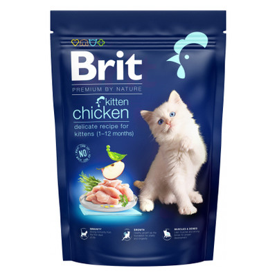 Сухий корм для кішок Brit Premium by Nature Cat Kitten 800 г (8595602553037) фото №1