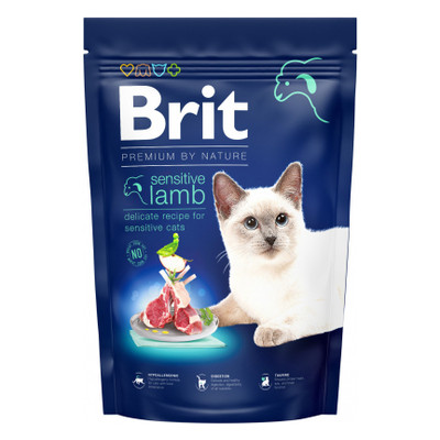 Сухий корм для кішок Brit Premium by Nature Cat Sensitive 1.5 кг (8595602553181) фото №1