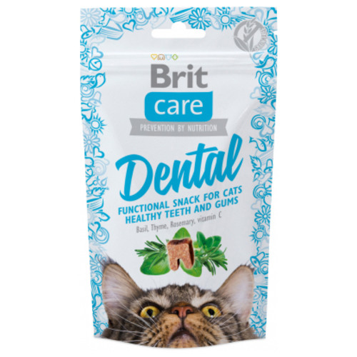 Ласощі для котів Brit Care Dental з індичкою 50 г (8595602521371) фото №1