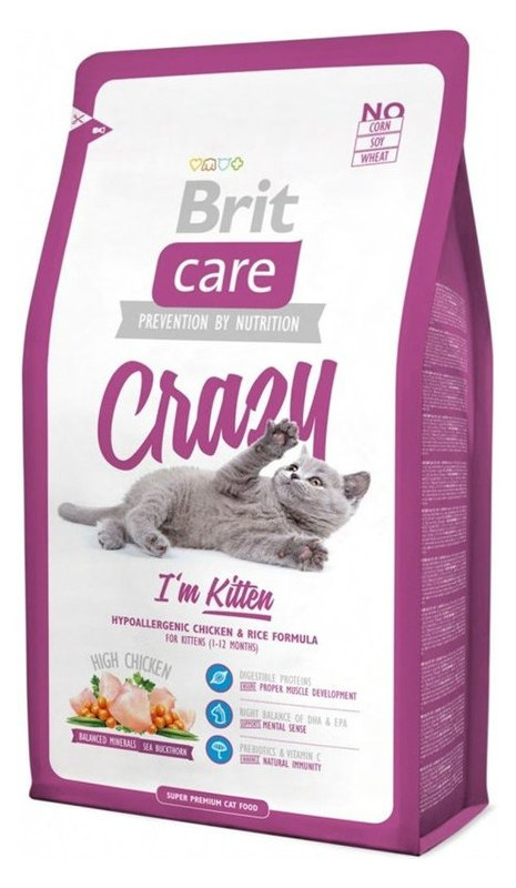 Корм для котов Brit Care Cat Crazy I am Kitten 7кг фото №1