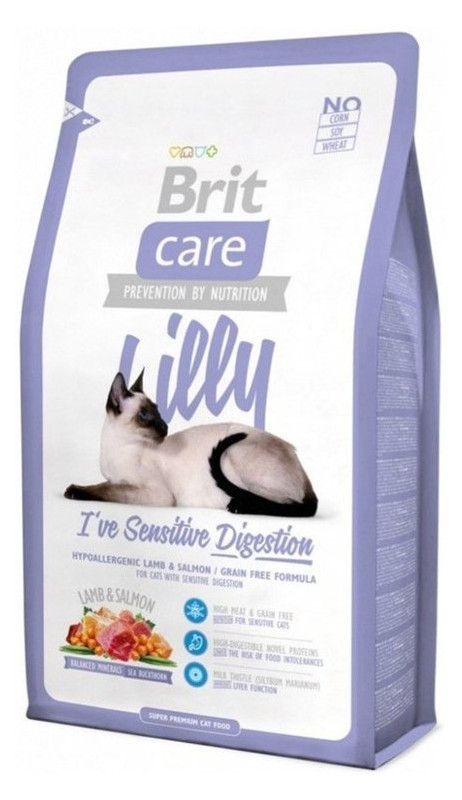 Корм для котов Brit Care Cat Lilly I have Sensitive Digestion 7кг фото №1