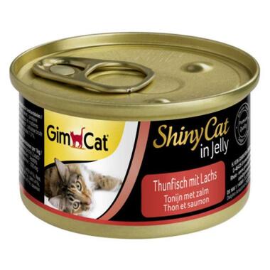 Консерви для котів GimCat Shiny Cat з тунцем і лососем 70 г (4002064414195) фото №1