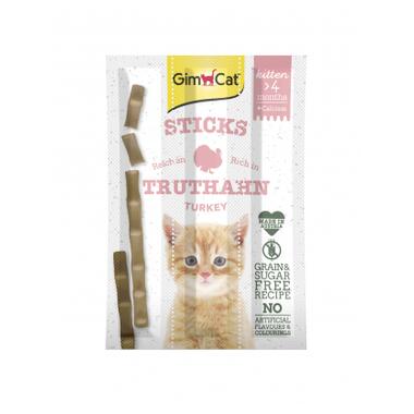 Ласощі для котів GimCat М'ясні палички для кошенят 3 шт (4002064420448) фото №1