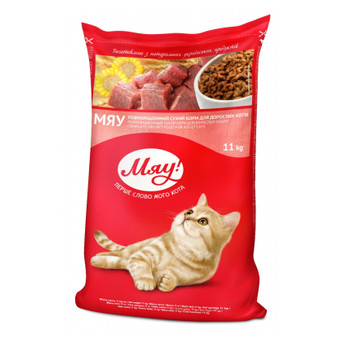Сухий корм для котів Мяу! з карасем 11 кг (4820215365246) фото №1