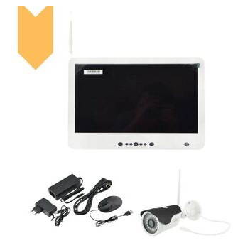 Комплект відеоспостереження бездротової DVR KIT Full HD XPRO CAD-1308 LCD 13.3 WiFi 8ch набір на 8 камери фото №1