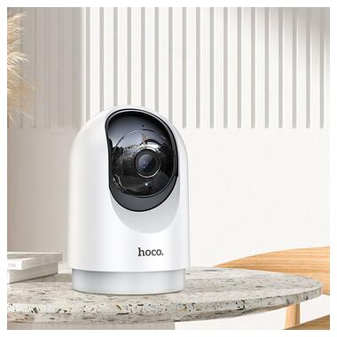 Камера видеонаблюдения Hoco D1 indoor PTZ HD White фото №14