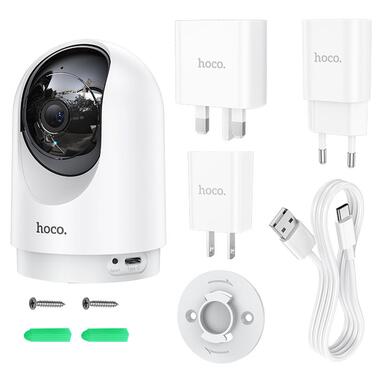 Камера видеонаблюдения Hoco D1 indoor PTZ HD White фото №9