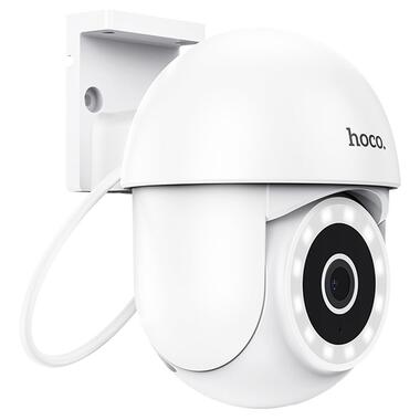 Камера видеонаблюдения Hoco D2 outdoor PTZ HD White фото №3