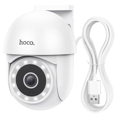 Камера видеонаблюдения Hoco D2 outdoor PTZ HD White фото №2