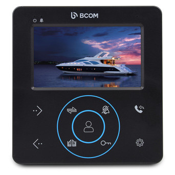 Комплект відеодомофона BCOM BD-480M Black Kit: відеодомофон 4 та відеопанель фото №5