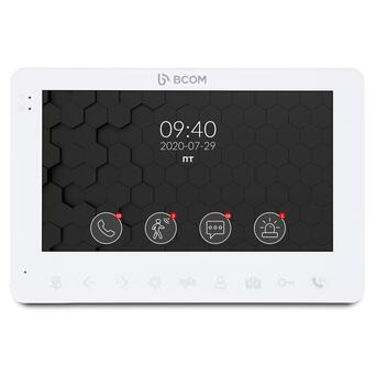 Відеодомофон 7 BCOM BD-780FHD White з детектором руху і записом відео фото №1