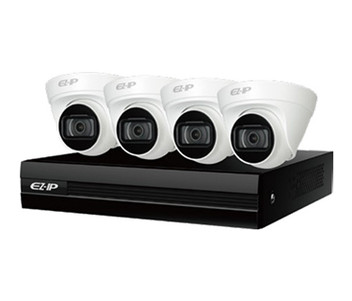 Комплект видеонаблюдения Dahua NVR1B04HC-4P/E/4-T1B20 EZIP-KIT фото №1