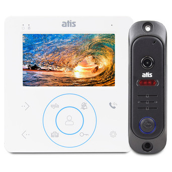 Комплект відеодомофона Atis AD-480MW Kit box фото №1