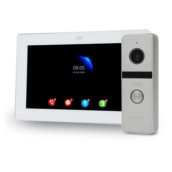 Комплект відеодомофону Atis AD-770FHD White AT-400HD Silver фото №1