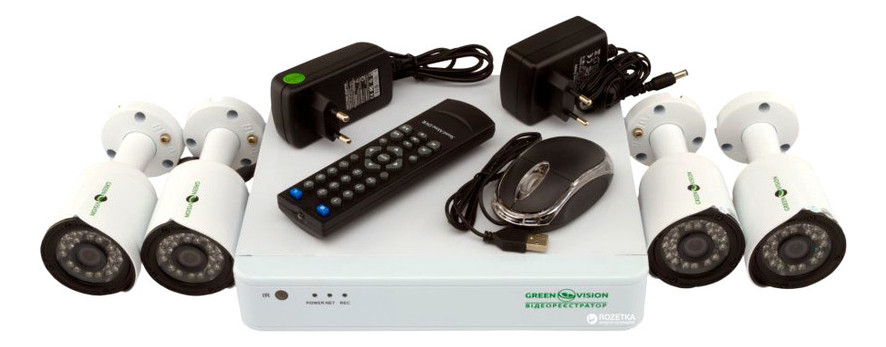 Комплект видеонаблюдения GreenVision GV-K-G02/04 720 (4957) фото №1