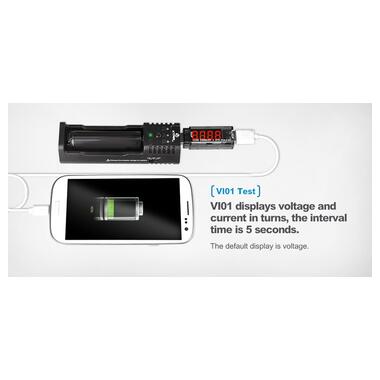 USB тестер вимірювач напруги та струму Xtar VI-01 (USB Detector) фото №7