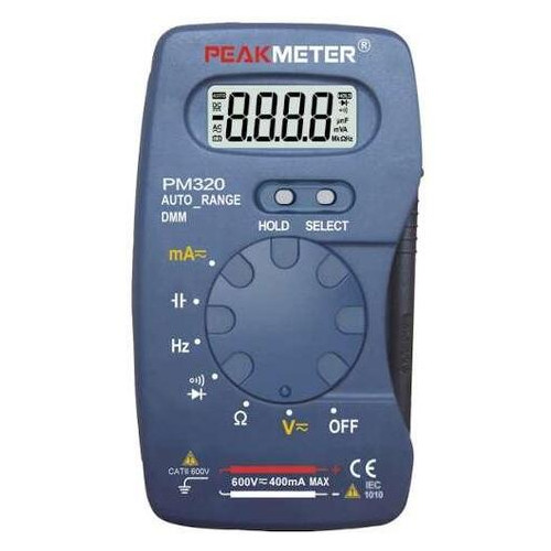 Мультиметр портативний з функцією вимірювання ємності та частоти Protester PM320 фото №1