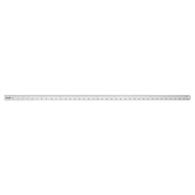 Лінійка алюмінієва VOREL, l= 1 м, w= 28 мм з дюймовою і метричною шкалами [10/100] 19767 фото №1