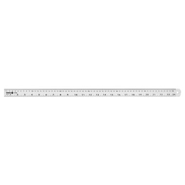 Лінійка алюмінієва VOREL, l= 600 мм, w= 28 мм з дюймовою і метричною шкалами [20/120] 19766 фото №1