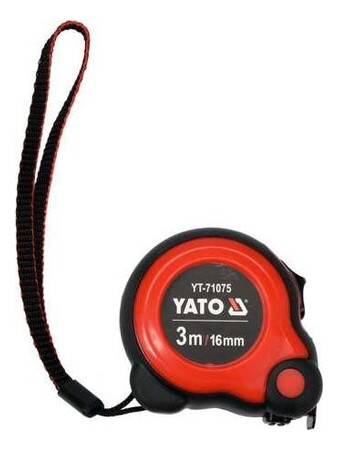 Рулетка Yato 3м x 16мм з подвійним блокуванням (YT-71075) фото №1
