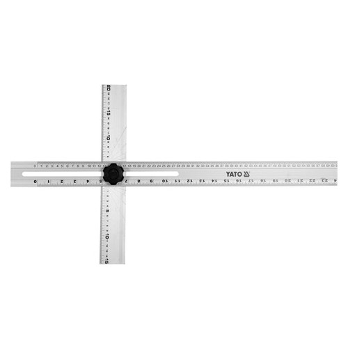 Кутник алюмінієвий Yato 600х360мм з метричними та дюймовими шкалами (YT-70791) фото №1