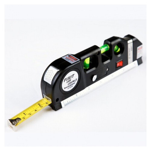 Уровень лазерный с рулеткой Fixit Laser Pro 3 нивелир 3 в 1 фото №3