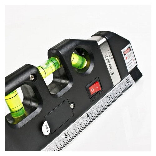 Уровень лазерный с рулеткой Fixit Laser Pro 3 нивелир 3 в 1 фото №2