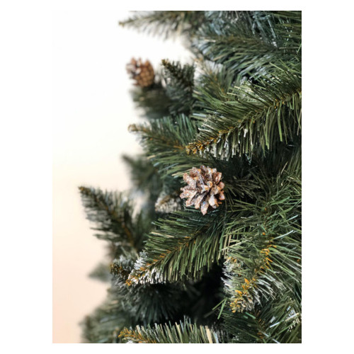 Искусственная елка SUNROZ Лесная королева с шишками 2,2м Зеленая (5986) фото №2
