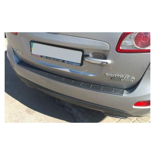 Накладка на бампер AVTM Hyundai Santa Fe (2010-2013) / Накладка на задній бампер (HYNSA1013N) фото №1
