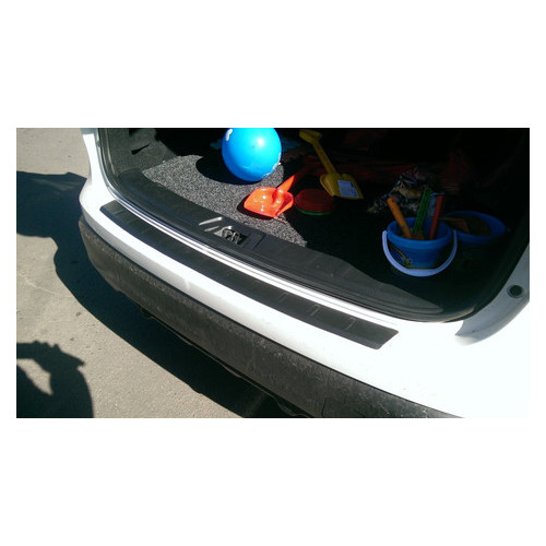 Накладка на бампер AVTM Nissan Qashqai (2014-) / Накладка на задний бампер (NISQ201418) фото №3
