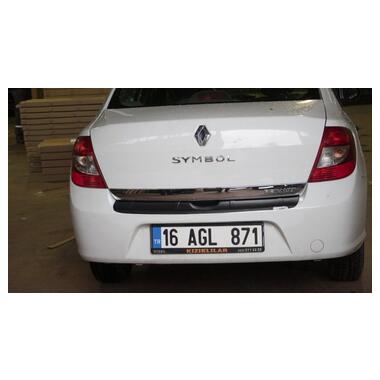Накладка на задній бампер (ABS) Renault Logan III 2013 фото №4