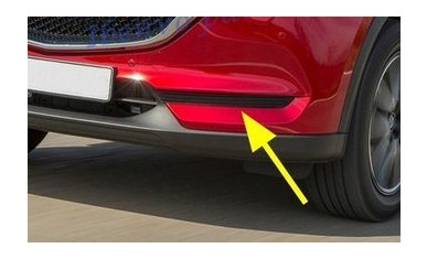 Mazda CX-5 2017 накладки хром на передній бампер без протитуманних фар (JMTCX517FWLCA) фото №1