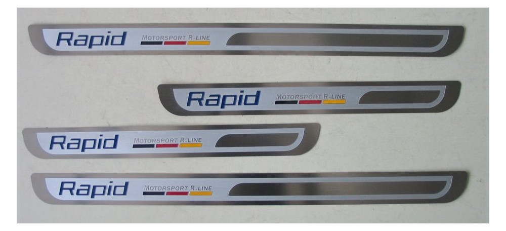 Skoda Rapid / Rapid Spaceback захисні на пороги дверних отворів (BSKXR1312-E) фото №1