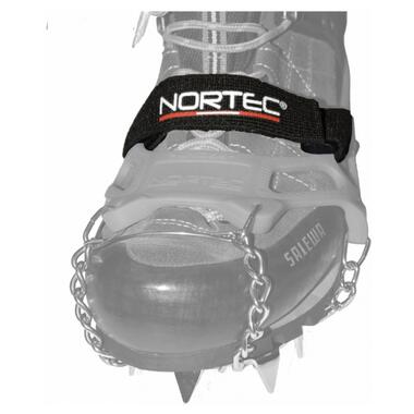Змінна еластична липучка для льодоступів NORTEC Elastic Velcro Band Black Black/Orange фото №2