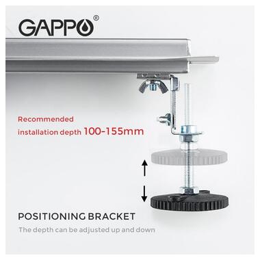 Душовий канал Gappo G810007-1 70х1000 мм нержавіюча сталь  фото №2