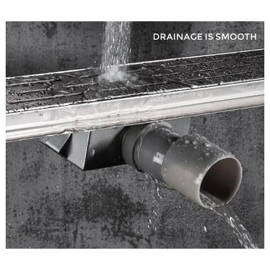 Душовий трап Gappo 70х800 мм нержавіюча сталь G88007-1 фото №5