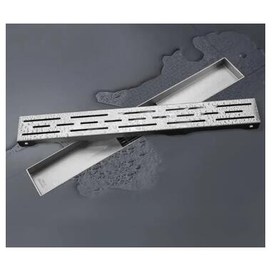 Душовий трап Gappo 70х800 мм нержавіюча сталь G88007-1 фото №6