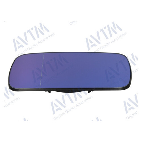 Вкладиш дзеркала Avtm BMW 3 (E30) 82-92/3 (E36) 90-98/5 (E34) 87-95/7 (E32) 86-94 лівий правий асферичний з підігрівом блакитне скло фото №1
