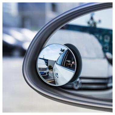 Дополнительное зеркало обзора слепых зон для автомобиля Baseus Full View Black (12402) фото №7
