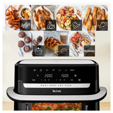 Мультипечь Tefal Dual Easy Fry Flex (EY9228E0) фото №8