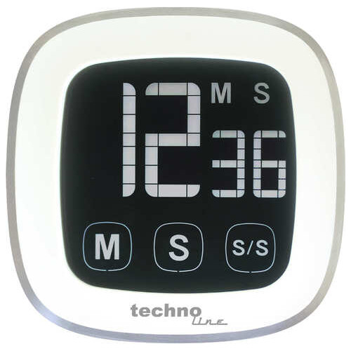Таймер кухонний Technoline KT400 Magnetic Touchscreen White (KT400) фото №2