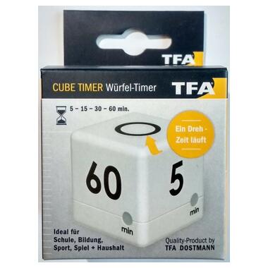 Таймер-куб цифровой TFA CUBE-TIMER белый 38203202 фото №6