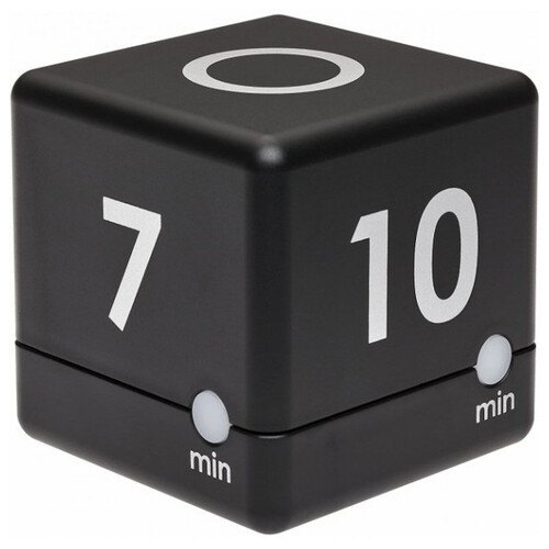 Таймер-куб цифровий TFA CUBE-TIMER, чорний, 35710 хвилин (38204001) фото №1