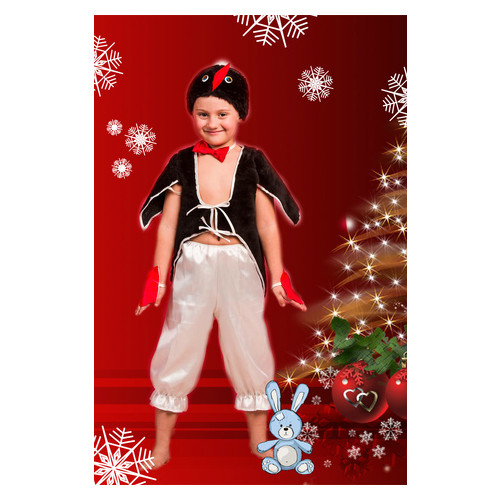 Детский карнавальный костюм Moda I Пингвин р.1 (3-5лет) Белый фото №1