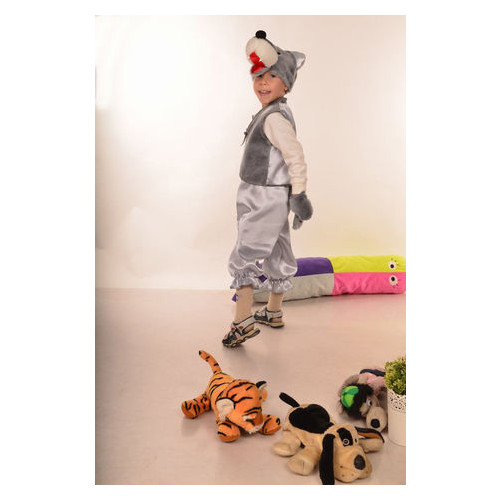 Детский карнавальный костюм Moda I Волк р.1 (3-5лет) Серый фото №4