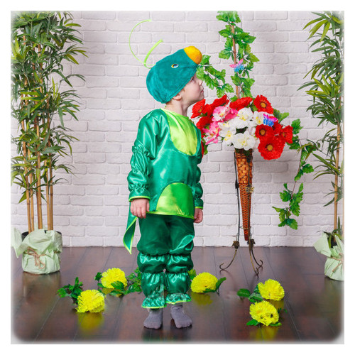 Карнавальный костюм для мальчика Moda I Кузнечик универсал Зеленый фото №2